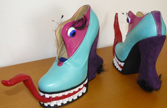 Crazy Schuhe verrückte Schuhideen Picasso von Theresa Gerlinger