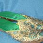 Bestickter Pantoffel, Türkei 1970<br />Schuhmusuem Hausenstein<br />