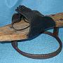 Patte, Unterschuh, auch Dreckschuh ( NL ), Einzelstück 18 Jh<br />(c): Deutsches Schuhmuseum Hauenstein
