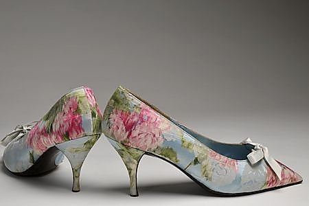 Seiden-Pumps Roger Vivier für  Christian ca. 1962