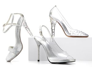 Schuhe für erwachsene Prinzessinnen    - Stuart Weitzman kreierte den gläsernen Schuh für CINDERELLA und für alle Frauen, die sich im Glanz von  Swarovski-Kristallen einmal wie eine Prinzessin fühlen wollen die 
