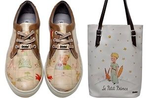 [title] - Dogo Schuhe und Taschen sind spritzig, kreativ und vegan. Das liegt an den liebevoll gezeichneten Prints, die jedem Modell eine außergwöhnliche und individuelle Note verleihen.<br />Ein besonderer Clou der neuen Kollektion sind Schuhe und Taschen mit  Le Petit Prince Motiven, die das Dogo-Designteam zum Geburtstag des kleinen Prinzen kreiert hat. 