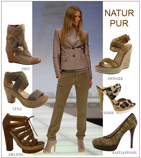 Stuart Weitzman: Pumps und Wedges in Naturmaterialien  - Stuart Weitzman setzt im Frühling-Sommer auf natürliche Materialien. Ob klassische Pumps, High-Heels mit klotzigen Absätzen oder bequeme Wedges: Stuart Weitzman kombiniert verschiedene Farben und Formen zu sommerlichen Eyecatchern.