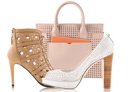 Ob Schuhe oder Accessoires: Cut-Outs rücken Sommerschuhe ins rechte Licht und erlauben raffinierte Einblicke.