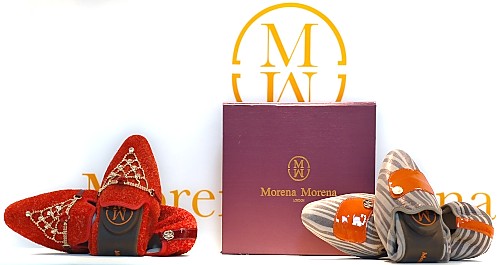 Morena Morena Ballerinas: extravagant, handgefertigt, faltbar  - Morena Morena Ballerinas sind extravagant, handgefertigt, ultra bequem zu tragen und darüber hinaus praktisch, weil faltbar. Das britische Label Morena Morena folgt keinen kurzlebigen Trends. Die flachen Schuhe tragen eine luxuriöse Handschrift und werden aus hochwertigsten Materialien in Handarbeit hergestellt.