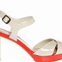 Multicolour Sandalette Creme/Gruen/Orange<br />Paco Gil<br />