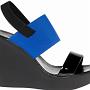 Starker Auftritt Mega Wedges Schwarz /Royalblau<br />Rapisardi<br />