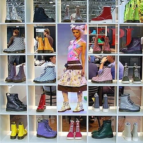 Exklusive Dr. Martens Schuhe Schuh-Skizze