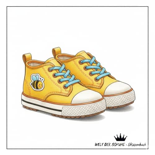 Exklusive Kavat Kinderschuhe Schuh-Skizze