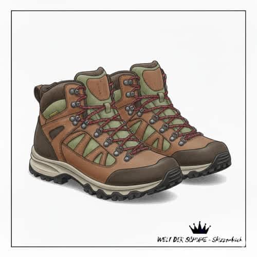 Exklusive Hanwag Schuh-Skizze